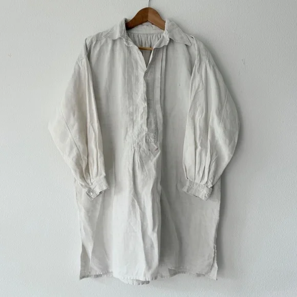 Antique French Linen Shirt | Tops | Antique French Linen Shirt